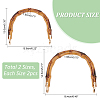   4Pcs 2 Styles Arch Plastic Imitation Bamboo Shank Bag Handles DIY-PH0022-31-2