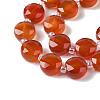 Natural Carnelian Bead Strands G-NH0013-A03-01-4