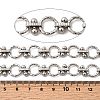 Alloy Textured Ring Link Chains CHC-P013-05P-01-2