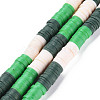 Fixed 3 Color Handmade Polymer Clay Bead Strands CLAY-S096-029E-1