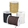   4 Rolls 4 Colors Waxed Cotton Thread Cords YC-PH0002-35C-WH-1