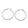 Tarnish Resistant 304 Stainless Steel Hoop Earrings EJEW-F105-08P-3