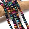 Natural Tiger Eye Beads Strands X-G-G101-6mm-6-1