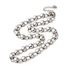 Non-Tarnish Handmade 304 Stainless Steel Necklaces NJEW-Q333-02C-01-1