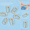 Unicraftale 8Pcs Brass Spring Gate Rings FIND-UN0003-20G-4