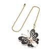 6Pcs 6 Style Butterfly Alloy Rhinestone Ceiling Fan Pull Chain Extenders FIND-JF00115-3