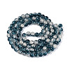 Transparent Crackle Glass Bead Strands GLAA-T025-8mm-02D-2