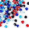 100Pcs 5 Colors Handmade Evil Eye Lampwork Beads Strands LAMP-TA0001-88B-3