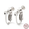 925 Sterling Silver Clip-on Earring Findings STER-M117-02S-1