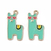 Alloy Enamel Pendants ENAM-C006-03KCG-01-2