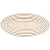 Unfinished Basswood Oval Set DIY-WH0292-48-9