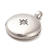 304 Stainless Steel Locket Pendants STAS-M334-01A-AS-2