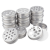   Aluminium Shallow Round Candle Tins AJEW-PH0011-67A-1