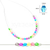 Transparent Acrylic Beads TACR-YW0001-4MM-02-3