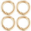 Beebeecraft 5Pcs Brass Spring Gate Rings KK-BBC0012-51-1