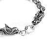 Alloy Dragon Link Chain Bracelet for Men Women BJEW-N015-011-3