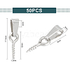 Unicraftale 50Pcs 304 Stainless Steel Screw Eye Peg Bails STAS-UN0052-87B-3