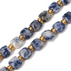 Natural Blue Spot Jasper Beads Strands GG-CBA96AE-A09-6x6mm-2