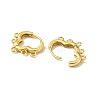 Brass Hoop Earring Findings EJEW-A070-13G-2