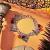 Halloween Theme 304 Stainless Steel Figaro Chains Multi-strand Bracelets BJEW-JB12094-03-1