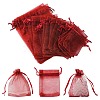 30Pcs 4 Styles Rectangle Organza Bags Jewellery Storage Pouches Wedding Favour Party Mesh Drawstring Gift OP-FS0001-01A-1