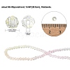 10 Strands Transparent Gradient Color Glass Beads Strands GLAA-CJ0002-09C-2
