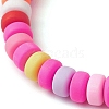 5Pcs 5 Styles Handmade Polymer Clay Beaded Stretch Bracelets BJEW-JB10470-5