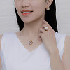 Natural Freshwater Pearl Pendant Necklaces & Stud Dangle Earrings & Rings Sets FS-WG70A16-02-2