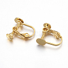 Brass Clip-on Earring Findings KK-K225-14-G-2