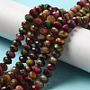 Natural Rainbow Tiger Eye Beads Strands G-NH0002-D03-03-2