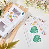 4 Bags 4 Styles Coated Paper Sealing Stickers DIY-GA0002-15-4