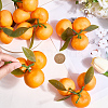 6Pcs Foam Simulated Orange Model AJEW-SP0003-61-3