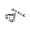 Non-Tarnish 304 Stainless Steel Toggle Clasps STAS-A092-08A-P-2