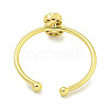 Rack Plating Brass Open Cuff Rings for Women RJEW-F162-02G-S-3