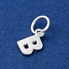 925 Sterling Silver Letter Charms STER-C012-01S-B-2