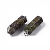 Natural Dragon Blood Double Terminated Pointed Pendants G-G926-01P-01-3