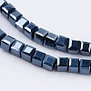 Electroplate Glass Beads Strands X-EGLA-F121-FP01-3