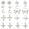 20Pcs 9 Styles Rack Plating Alloy Pendantss FIND-YW0005-18-1