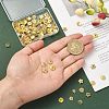 100Pcs 10 Styles Brass Bead Caps KK-CJ0002-08-4