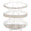 CRASPIRE 3Pcs 3 Style Crystal Rhinestone Wedding Bridal Belt AJEW-CP0001-67-1