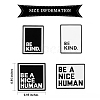 4Pcs 4 Style Be A Nice Human & Be Kind Enamel Pin JEWB-SZ0001-16-2