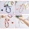 Polymer Clay Rhinestone & Glass Beaded Chain Mobile Strap HJEW-SW00021-01-7