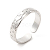 Non-Tarnish 304 Stainless Steel Moon & Star Open Cuff Ring for Women RJEW-E063-10P-1