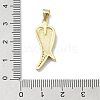 Brass Micro Pave Clear Cubic Zirconia Pendants KK-A221-06G-3