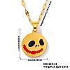 Cute Cartoon Skull Pendant Necklace Stainless Steel Hip-hop Fashion Accessory QQ7337-1