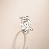 Moon Phase 304 Stainless Steel Finger Rings FS-WGB8857-02-2