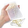 16Pcs 8 Style Stainless Steel Safety Pins Brooch Findings STAS-YW0001-37-5