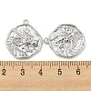 Brass Micro Pave Cubic Zirconia Pendants KK-P258-19P-01-3