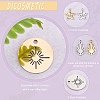 DICOSMETIC 24Pcs 3 Style 201 Stainless Steel Pendants STAS-DC0006-09-4