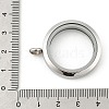 304 Stainless Steel Floating Locket Pendants STAS-E443-41P-02-3